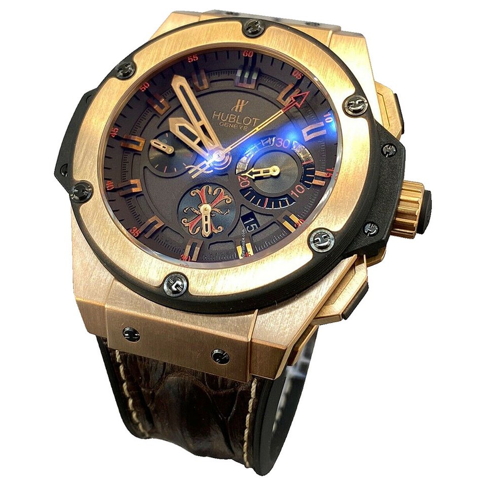 IMG_9081 Hublot King Power Mens watch Unisex Automatic Rose gold 703.OX.3113.HR.OPX2 Replica 4