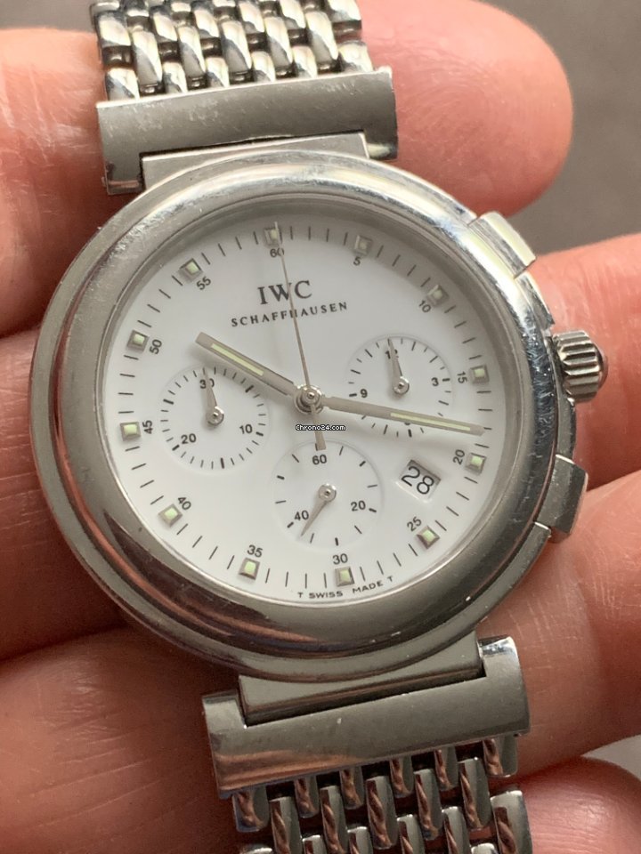 IWC Da Vinci Chronograph Mens watch Unisex Quartz Steel 3728-002 Replica 4