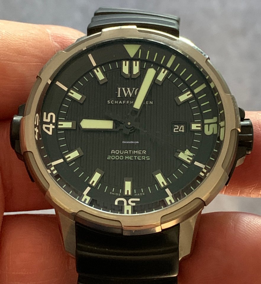 IMG_9081 IWC Aquatimer Automatic 2000 Mens watch Unisex Automatic Titanium IW358002 Replica 4