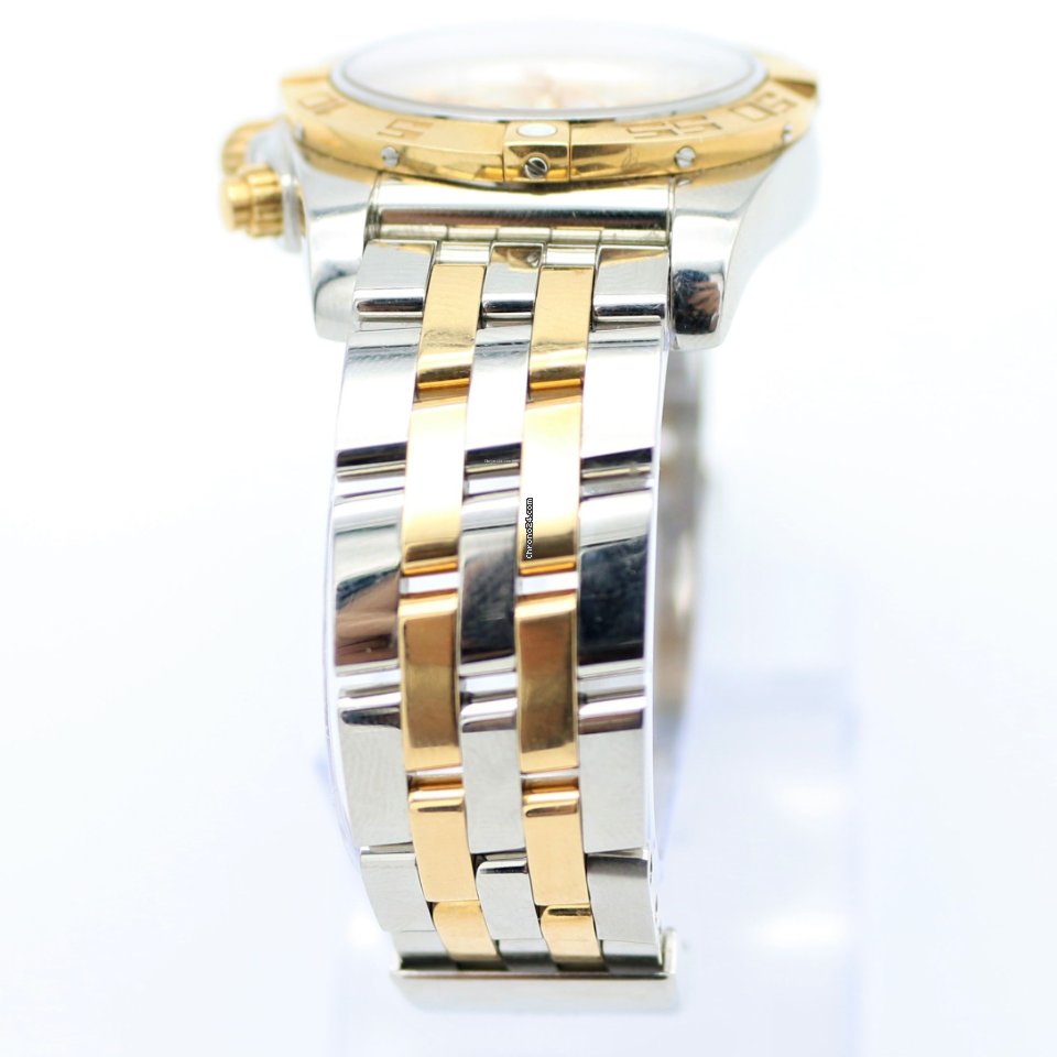 IMG_9081 Breitling Chronomat 41 Mens watch Unisex Automatic Gold Steel CB014012 G713 378C Replica 4