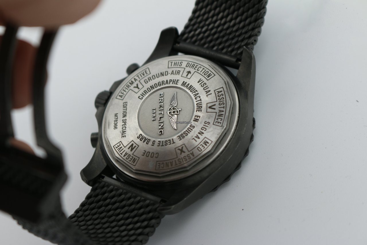 IMG_9081 Breitling Chronospace Military Mens watch Unisex Quartz Steel M7836622 Replica 4