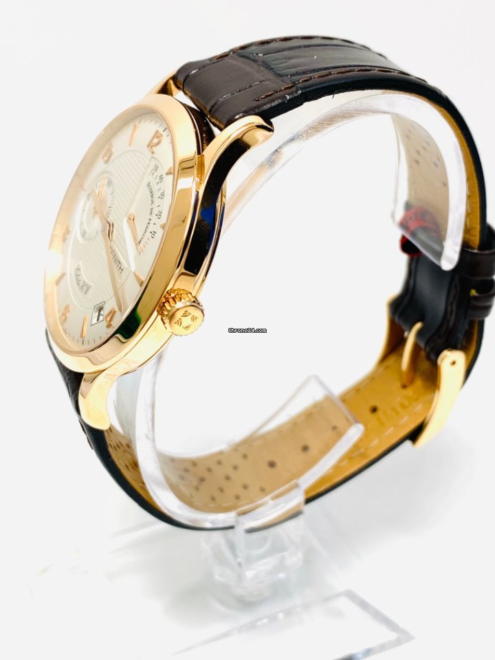 Zenith Elite Mens watch Unisex Manual winding Rose gold 17.1125.655 Replica 4