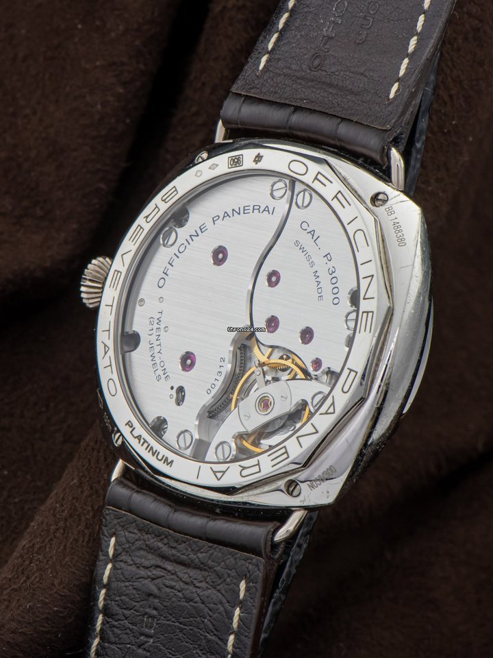 Panerai Special Editions Manual winding Platinum PAM00373 Replica 4