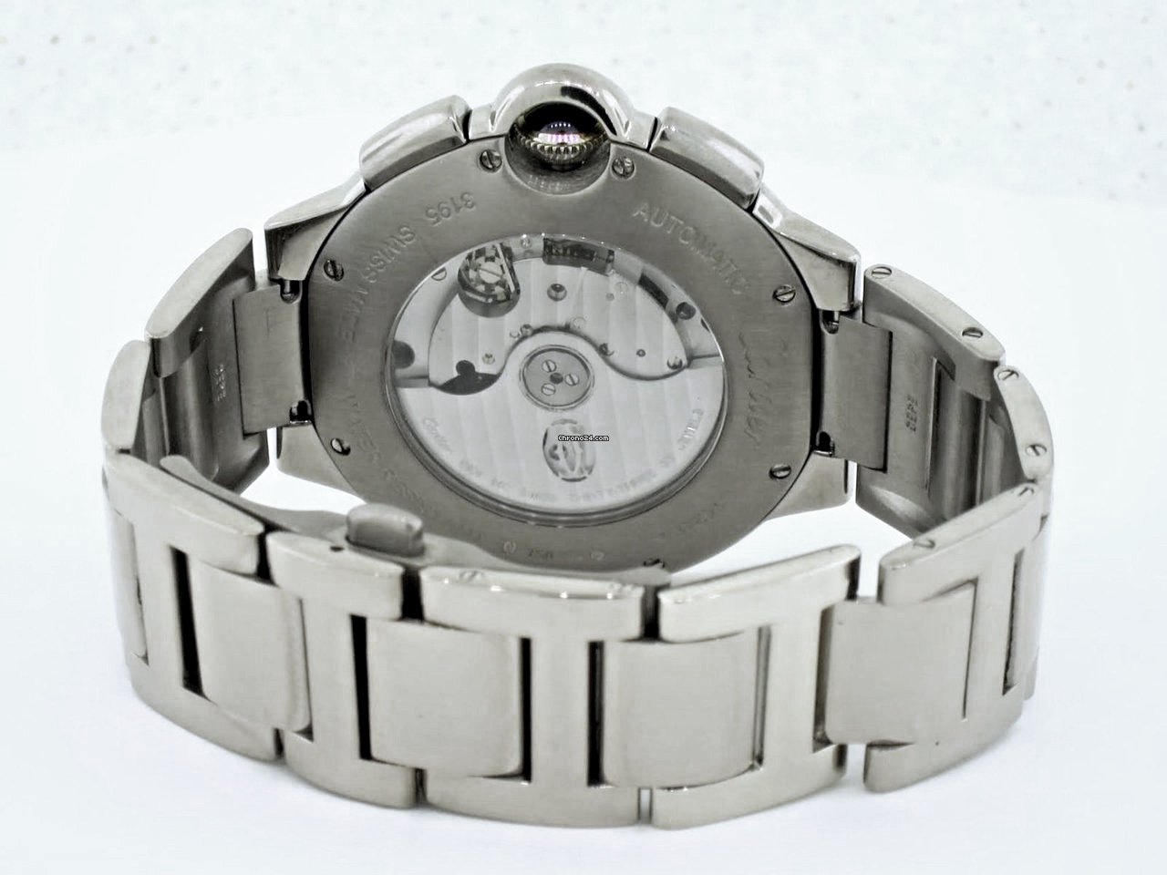 IMG_9081 Cartier Ballon Bleu Mens watch Unisex Automatic White gold W6920031 Replica 4