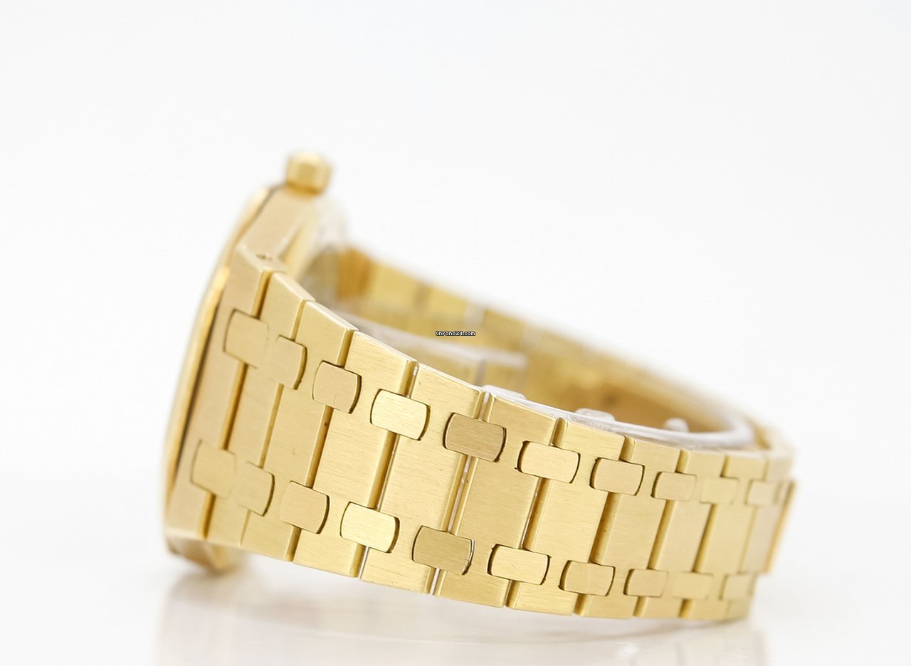 IMG_9081 Audemars Piguet Royal Oak Jumbo Mens watch Unisex Automatic Yellow gold 14802BA Replica 4