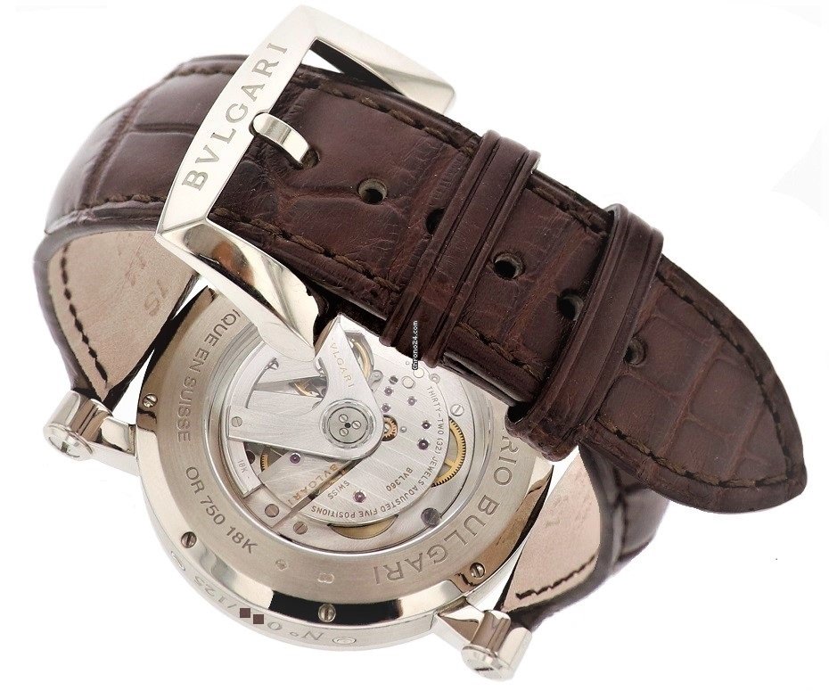 IMG_9081 Bulgari Sotirio Mens watch Unisex Automatic White gold SBW42WGLAC Replica 4