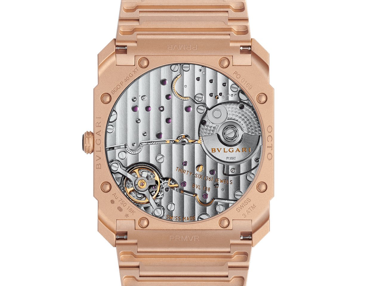 IMG_9081 Bulgari Octo Mens watch Unisex Automatic Rose gold 102912 BGOPGXTAUTO Replica 4