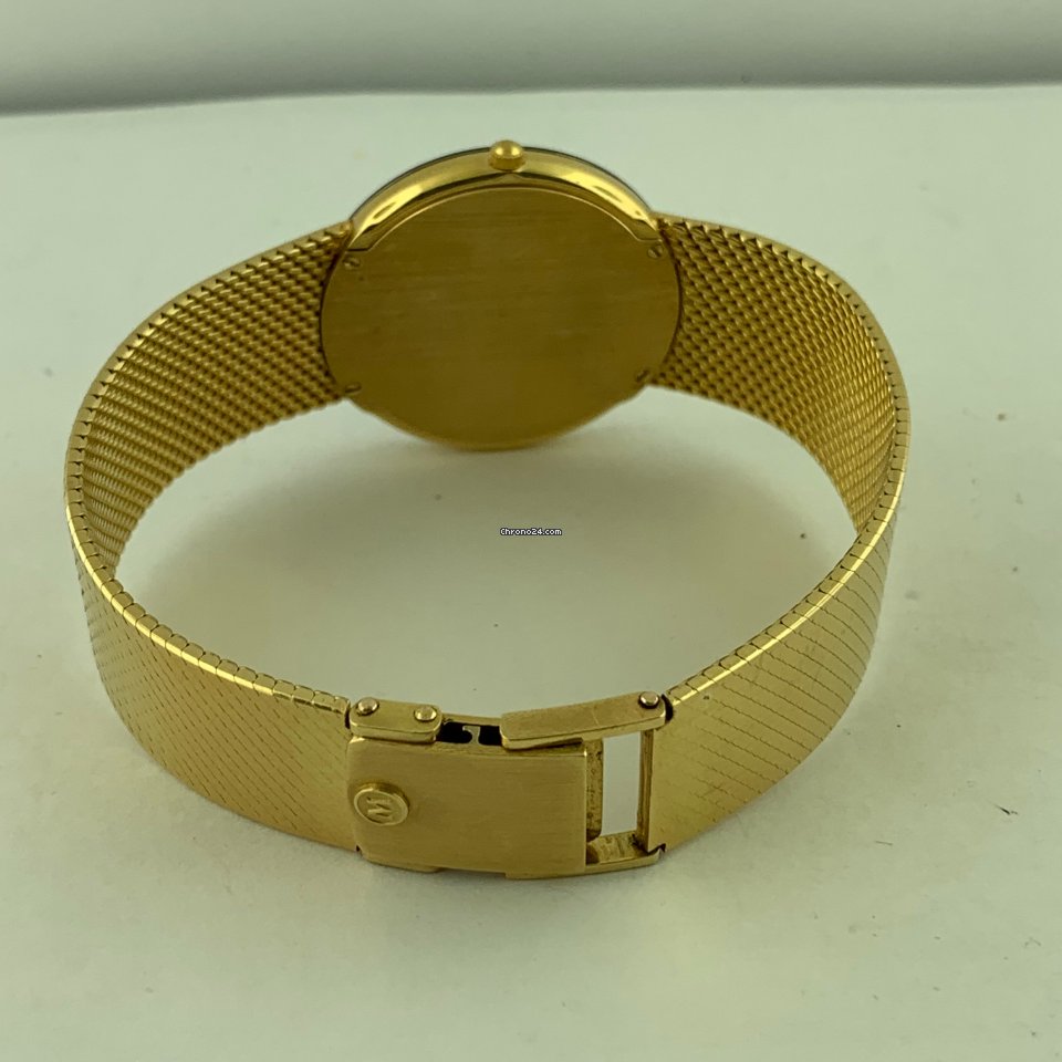 IMG_9081 Movado Museum Quartz Yellow gold Movado 18K Yellow Gold Museum Dial Model 40-40-882 Watch Replica 4