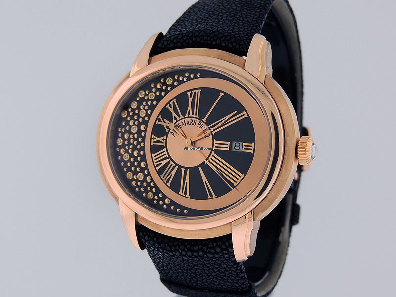 IMG_9081 Audemars Piguet Millenary Mens watch Unisex Automatic Rose gold 153310R.OO.D002CR.01 Replica 4