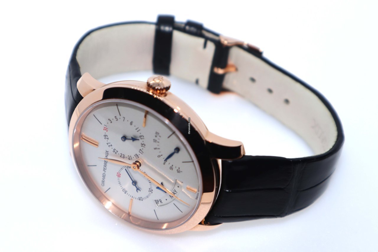 IMG_9081 Girard Perregaux 1966 Mens watch Unisex Automatic Rose gold 49538-52-131-BK6A Replica 4