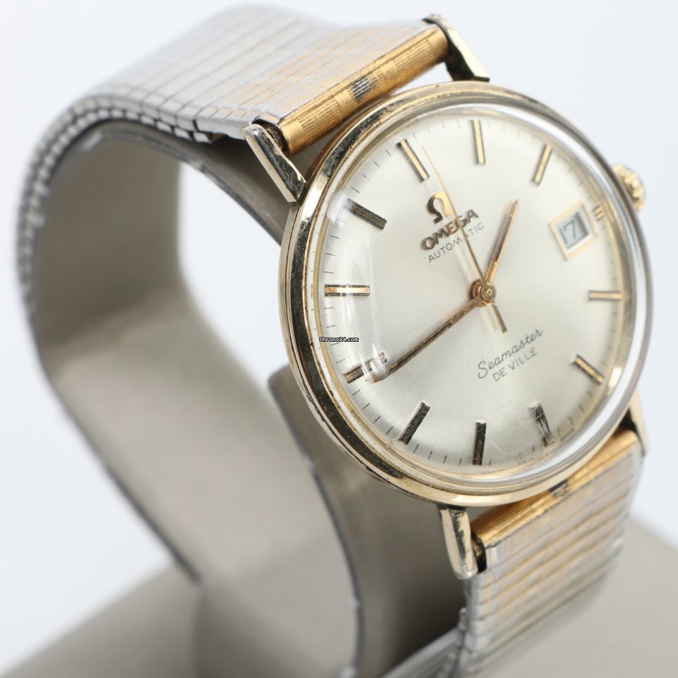 Omega Seamaster DeVille Mens watch Unisex Automatic Yellow gold 14750 SC-61 Replica 4