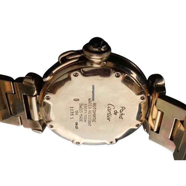 IMG_9081 Cartier Pasha C Mens watch Unisex Automatic Yellow gold 1035 1 Replica 4
