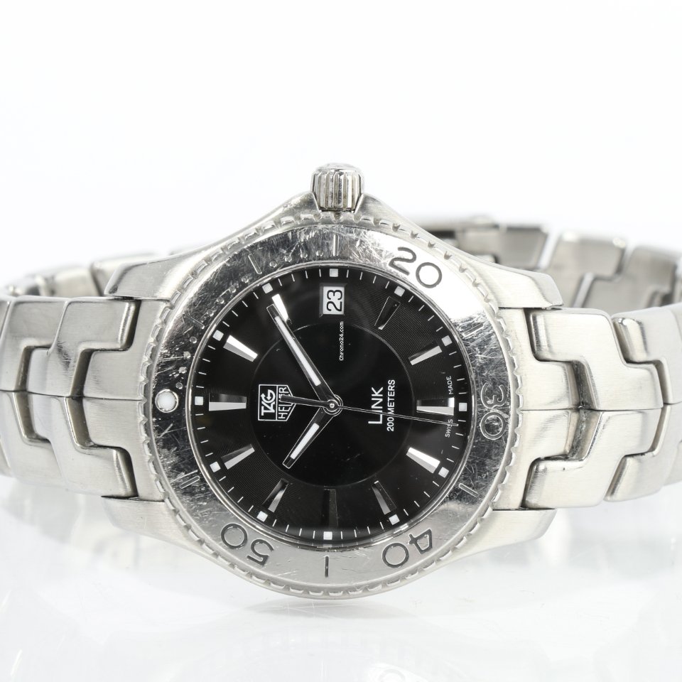 IMG_9081 TAG Heuer Link Quartz Mens watch Unisex Quartz Steel WJ1110.BA0570 Replica 4