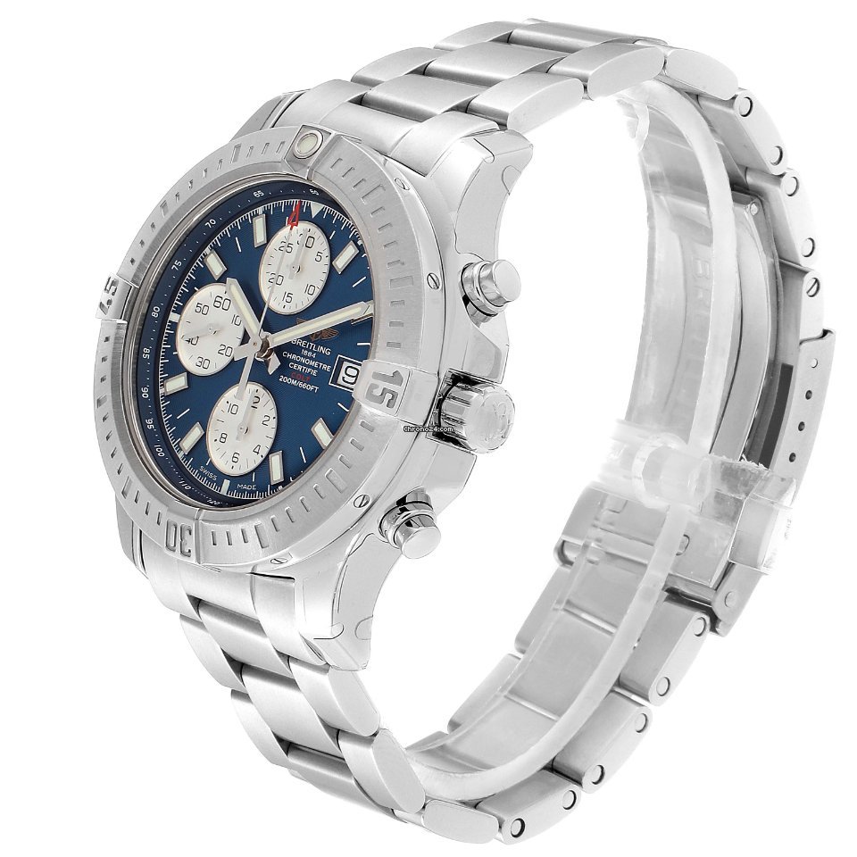 IMG_9081 Breitling Colt Chronograph Automatic Mens watch Unisex Automatic Steel A13035 Replica 4