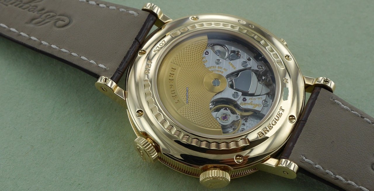 IMG_9081 Breguet Classique Mens watch Unisex Automatic Yellow gold 5707BA Replica 4