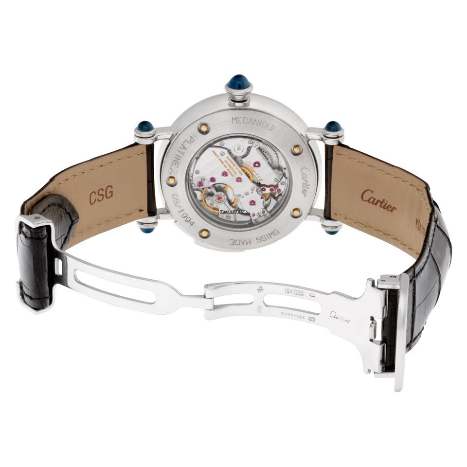 IMG_9081 Cartier Diabolo Mens watch Unisex Manual winding Platinum 1462 Replica 4