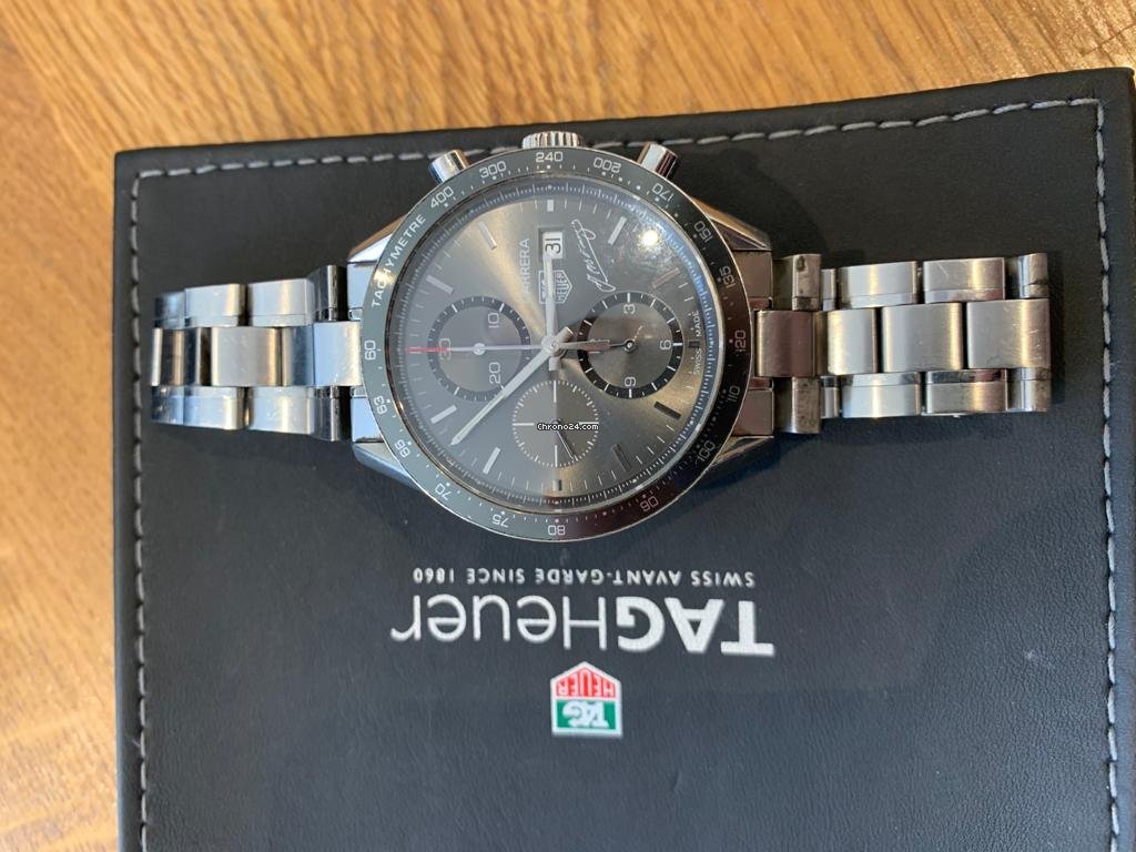 TAG Heuer Carrera Calibre 16 Mens watch Unisex Automatic Steel CV201C.FT6007 Replica 4