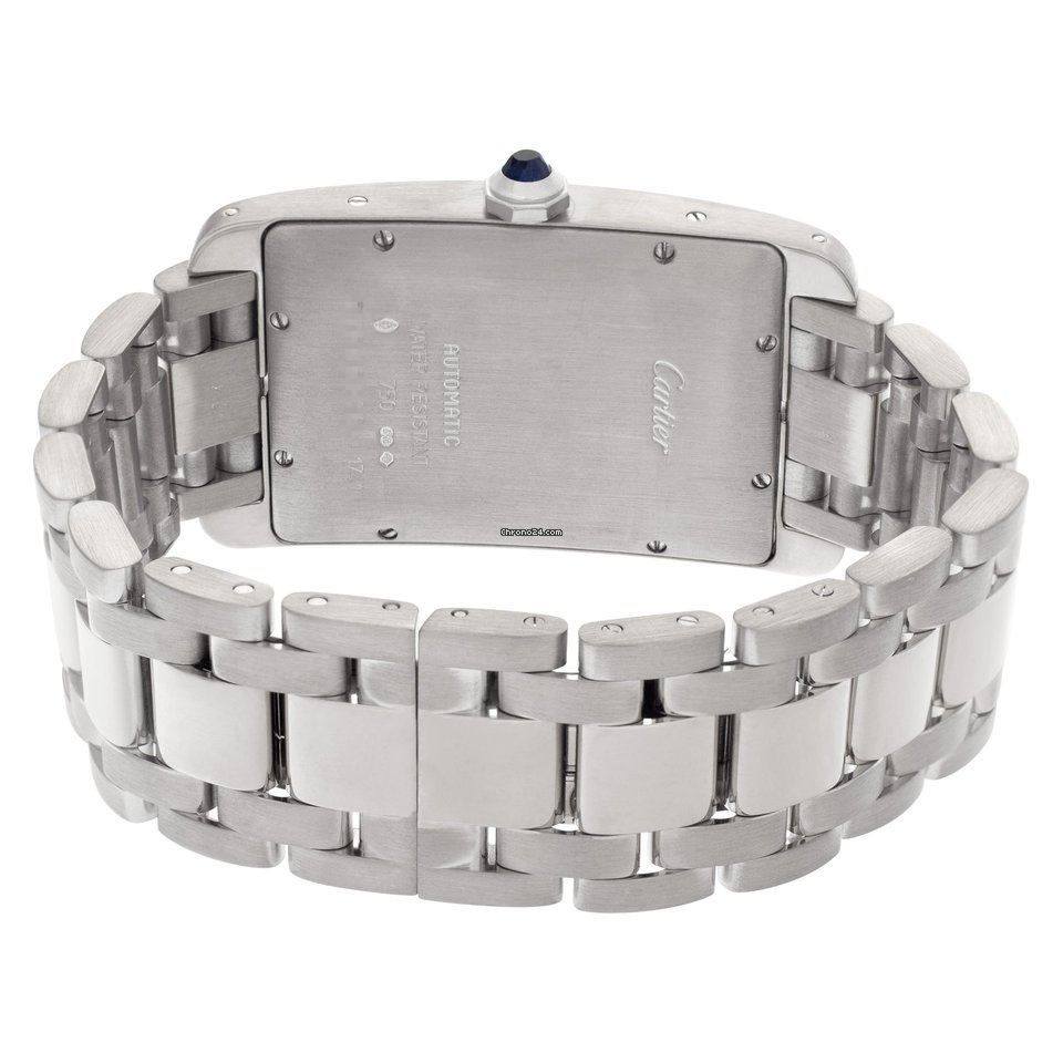 IMG_9081 Cartier Tank Americaine Mens watch Unisex Automatic White gold W2605511 Replica 4