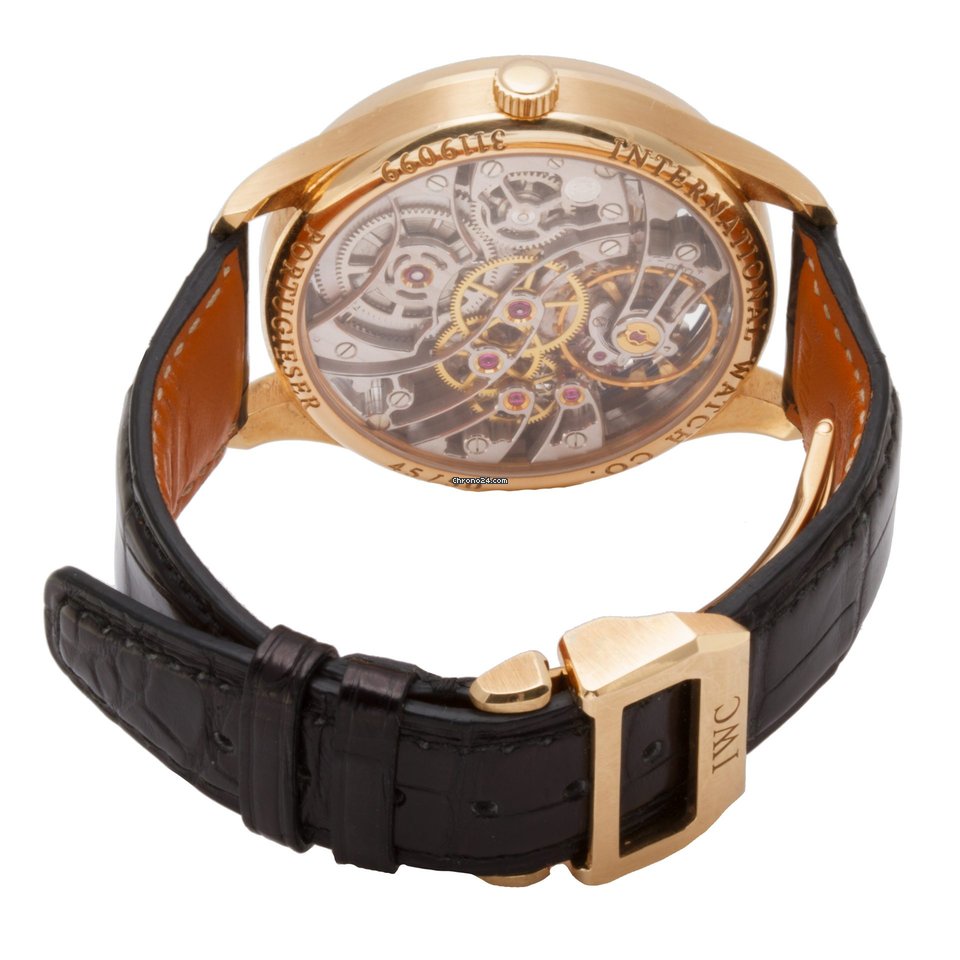IMG_9081 IWC Portuguese Minute Repeater Mens watch Unisex Manual winding Rose gold IW524101 Replica 4