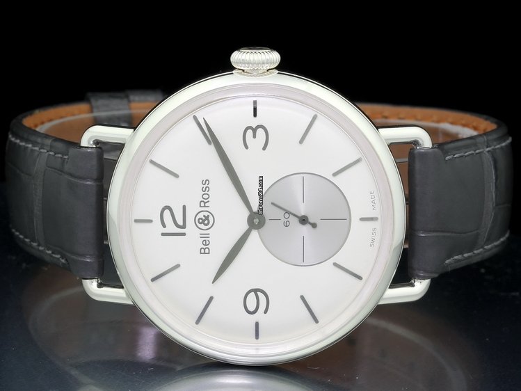 IMG_9081 Bell & Ross Vintage Mens watch Unisex Manual winding Silver BRWW1-ME-AG-OP-SCR Replica 4