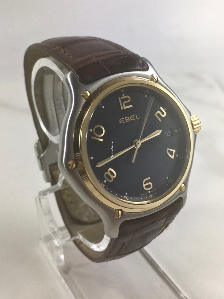 IMG_9081 Ebel 1911 Mens watch Unisex Quartz Gold Steel 1187241 Replica 4