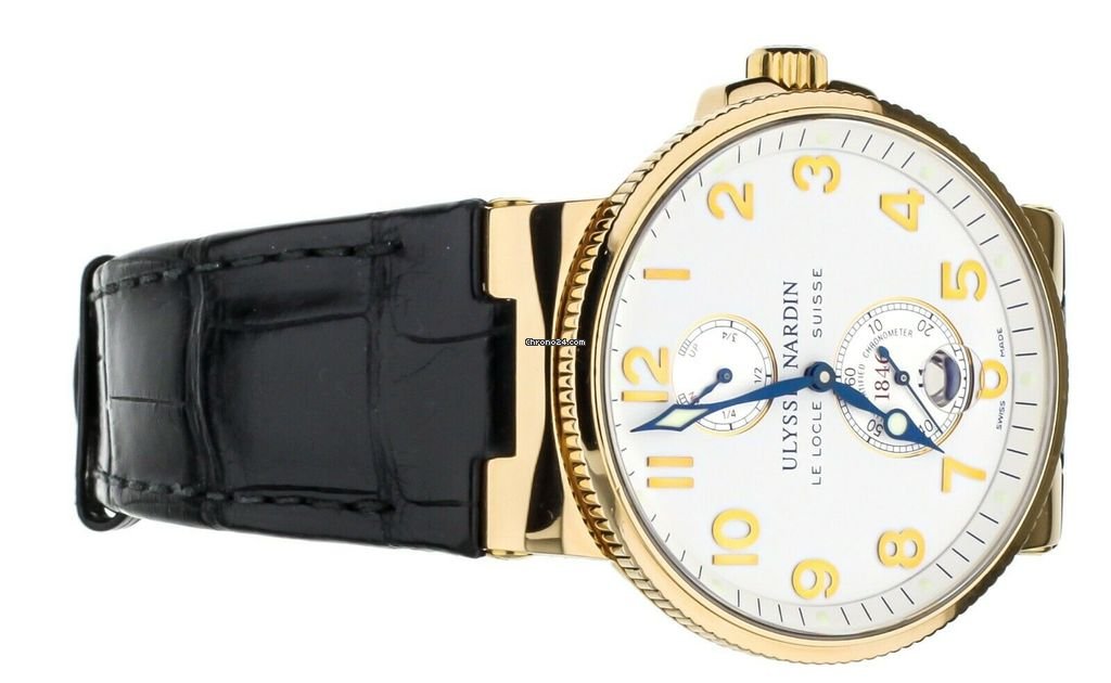 Ulysse Nardin Marine Chronometer 41mm Mens watch Unisex Automatic Rose gold 266-66 Replica 4