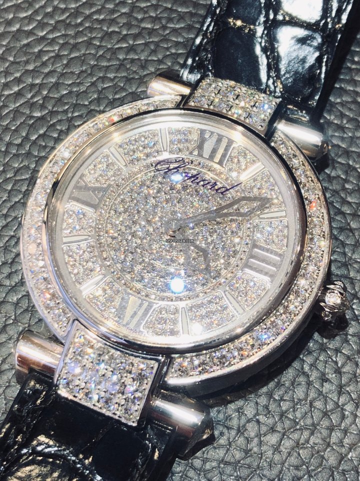 Chopard Imperiale Quartz White gold 384242-1001 Replica 4