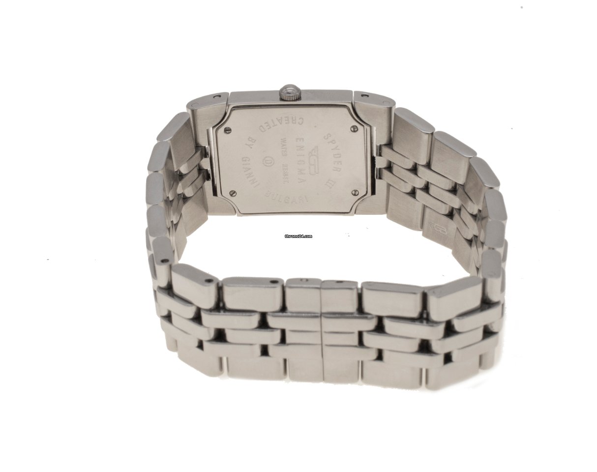 IMG_9081 Bulgari Mens watch Unisex Quartz Steel Enigma SPYDER III By Gianni Bulgari Quartz Steel 02.505 Replica 4