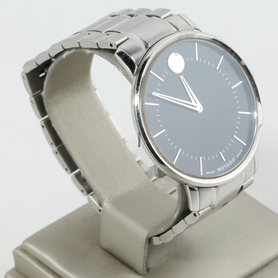 IMG_9081 Movado Mens watch Unisex Quartz Steel 39.1.14.1208 Replica 4