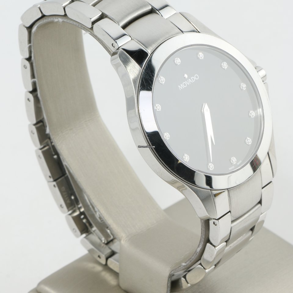 IMG_9081 Movado Masino Mens watch Unisex Quartz Steel 50.1.14.1351 Replica 4