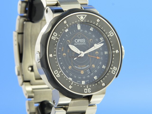 IMG_9081 Oris ProDiver Pointer Moon Automatic Titanium 01761 7682 7154 Replica 4