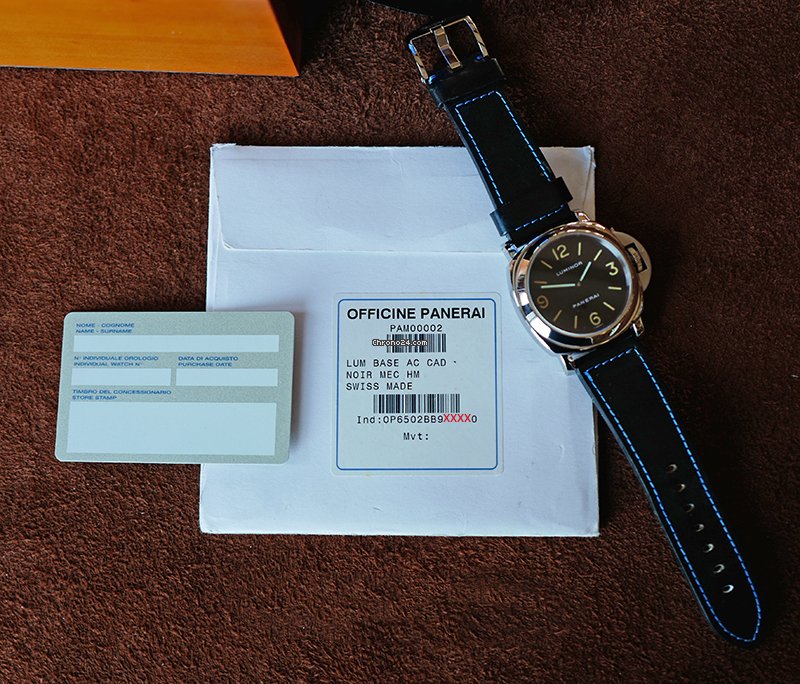 IMG_9081 Panerai Luminor Base Manual winding Steel PAM 02 Replica 4