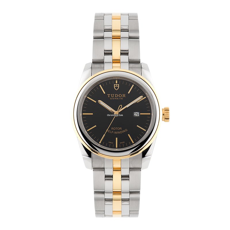 IMG_9081 Tudor Glamour Date Womens watch Automatic Gold Steel 53003 Replica 4