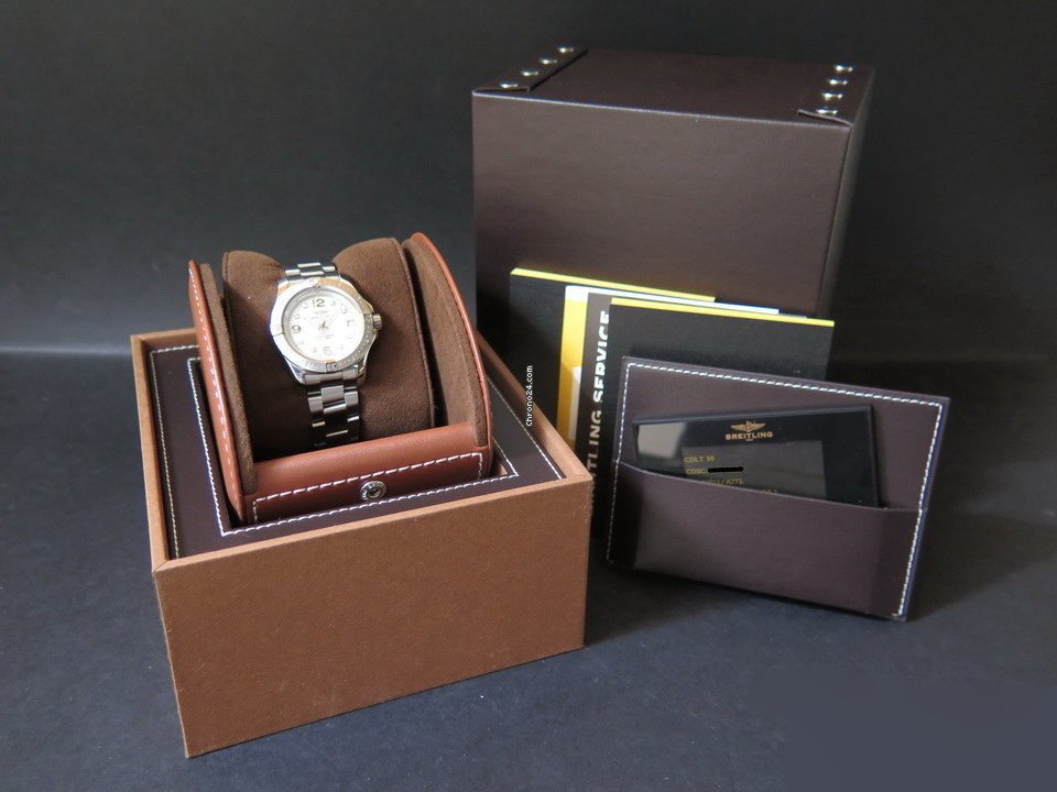 IMG_9081 Breitling Colt 36 Womens watch Quartz Steel A74389 Replica 4