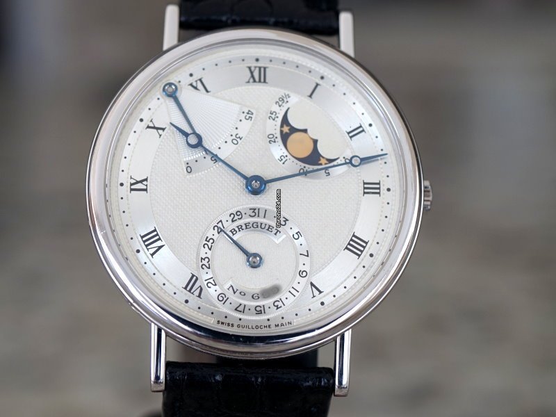 IMG_9081 Breguet Classique Mens watch Unisex Manual winding White gold 3130BB 11 986 Replica 4