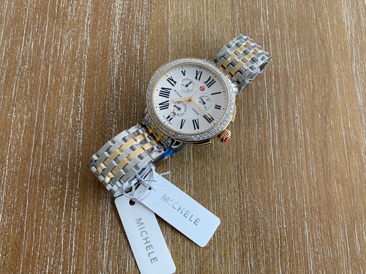 IMG_9081 Michele Serein Womens watch Quartz Steel Michele Serein Two-tone MWW21A000008 Replica 4