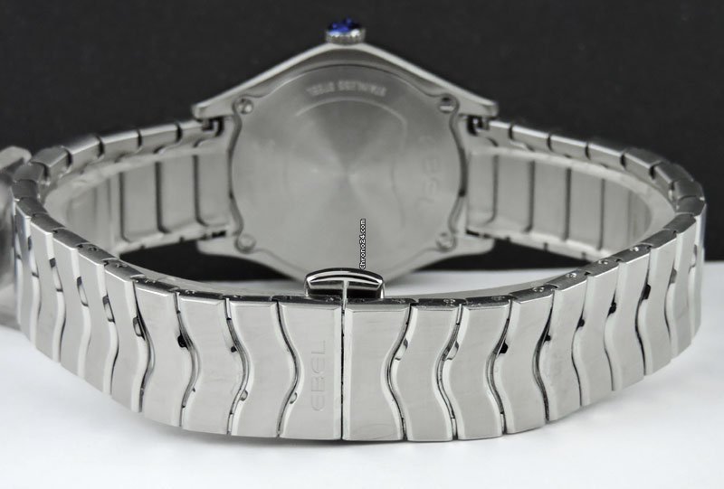 IMG_9081 Ebel Wave Womens watch Quartz Steel 1216372 Replica 4