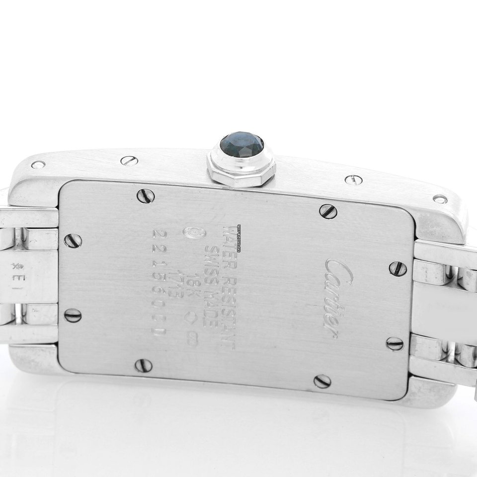 IMG_9081 Cartier Tank Americaine Womens watch Quartz White gold W26019L1 1713 Replica 4