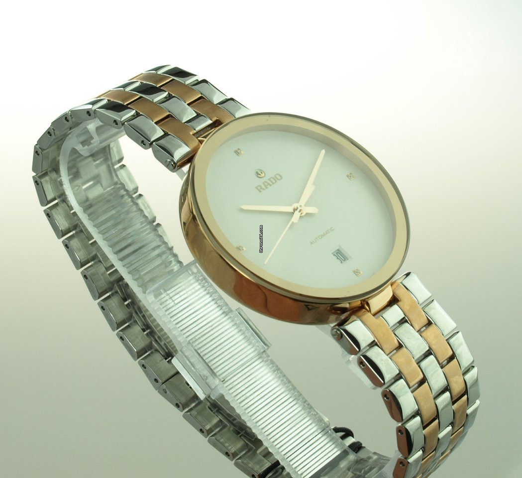 IMG_9081 Rado Florence Mens watch Unisex Quartz Gold Steel R48902733 Replica 4