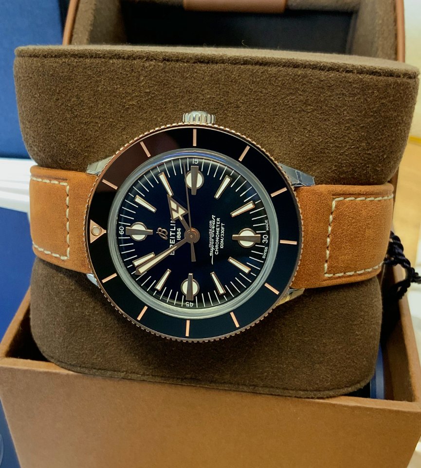 IMG_9081 Breitling Superocean Heritage Automatic Gold Steel U10370121B1X2 Replica 4