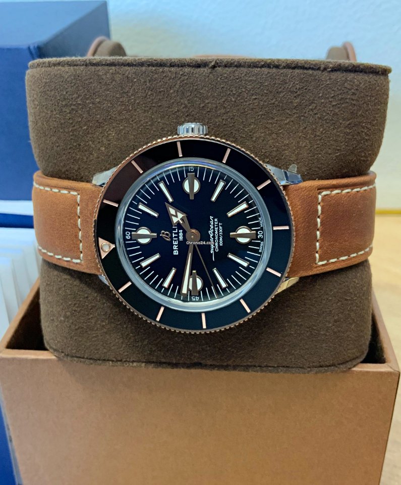 IMG_9081 Breitling Superocean Heritage Mens watch Unisex Automatic Gold Steel U10370121B1X1 Replica 4