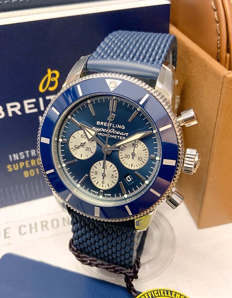 IMG_9081 Breitling Superocean Heritage Chronograph Mens watch Unisex Automatic Steel AB0162161C1S1 Replica 4