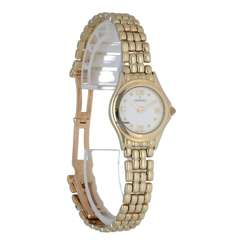 Movado Womens watch Quartz Yellow gold 74259811 Replica 4