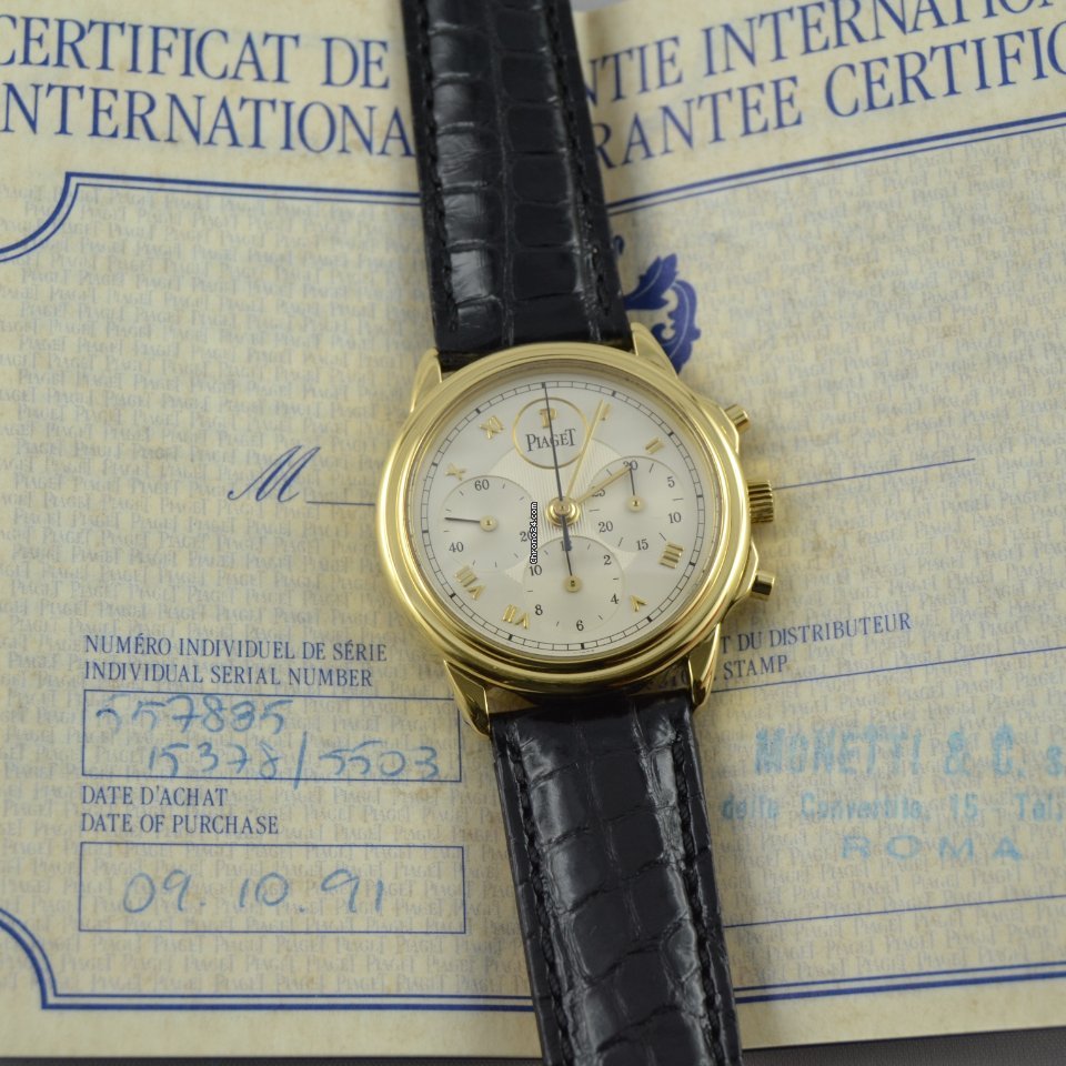 Piaget Gouverneur Mens watch Unisex Manual winding Yellow gold 15978 Replica 4