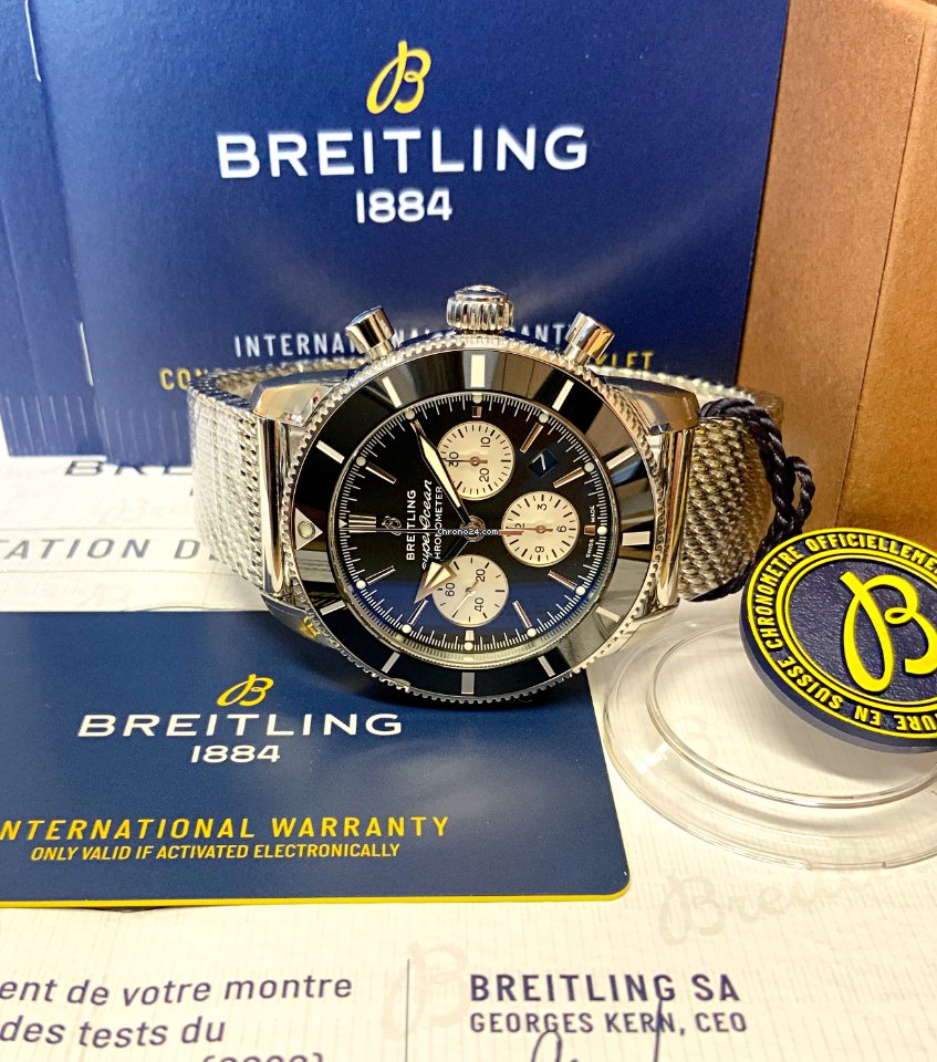 IMG_9081 Breitling Superocean Heritage Chronograph Mens watch Unisex Automatic Steel AB0162121B1A1 Replica 4