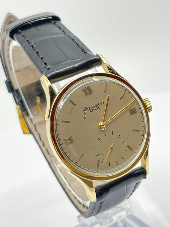 IMG_9081 Patek Philippe Calatrava Mens watch Unisex Manual winding Yellow gold 1516 Replica 4
