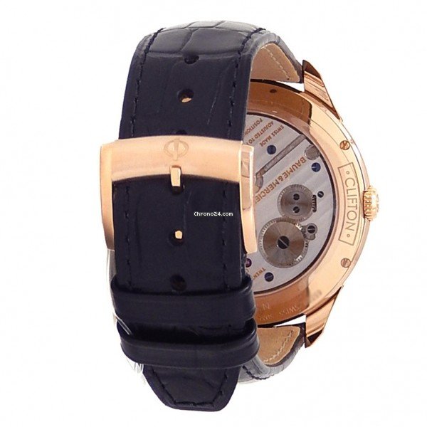 Baume & Mercier Clifton Mens watch Unisex Manual winding Rose gold M0A10060 Replica 4