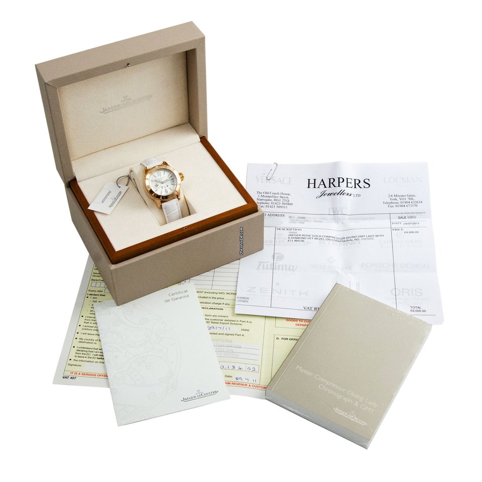 IMG_9081 Jaeger-LeCoultre Master Compressor Diving GMT Womens watch Automatic Rose gold Q1892420 Replica 4