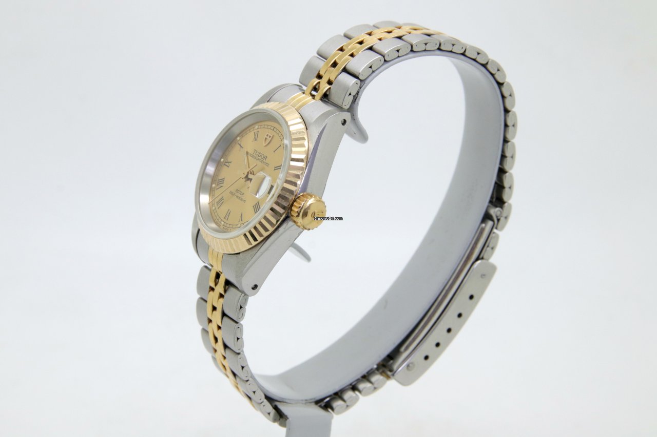 Tudor Prince Oysterdate Womens watch Automatic Gold Steel 92413 Replica 4