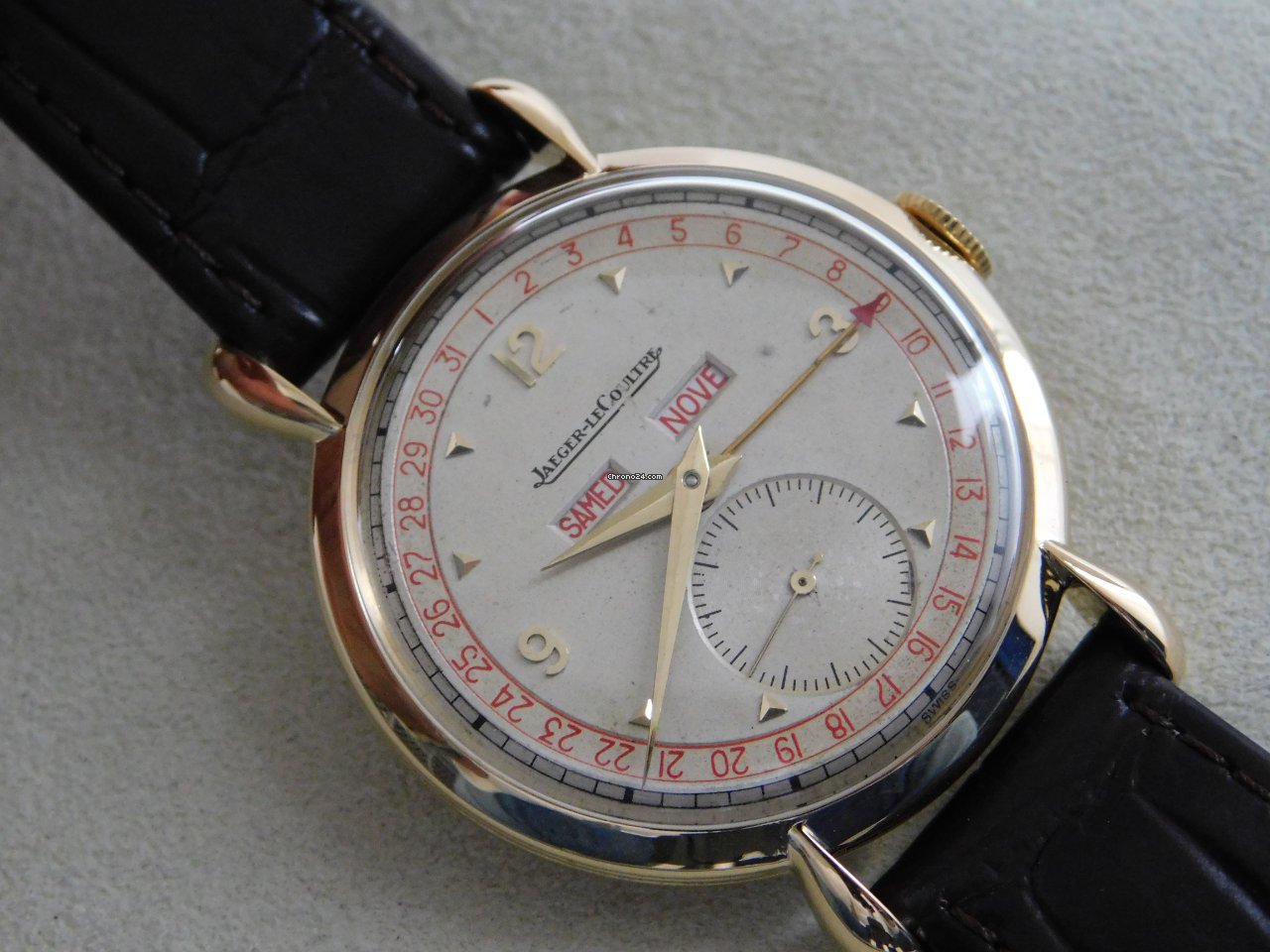 IMG_9081 Jaeger-LeCoultre Mens watch Unisex Manual winding Yellow gold 272749 Replica 4